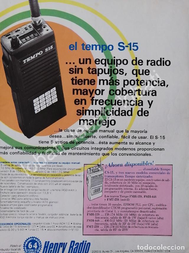Collectionnisme d'affiches: CARTEL ANTIGUO ORIGINAL DE DE RADIOS CB TEMPO S-15 1991 /308