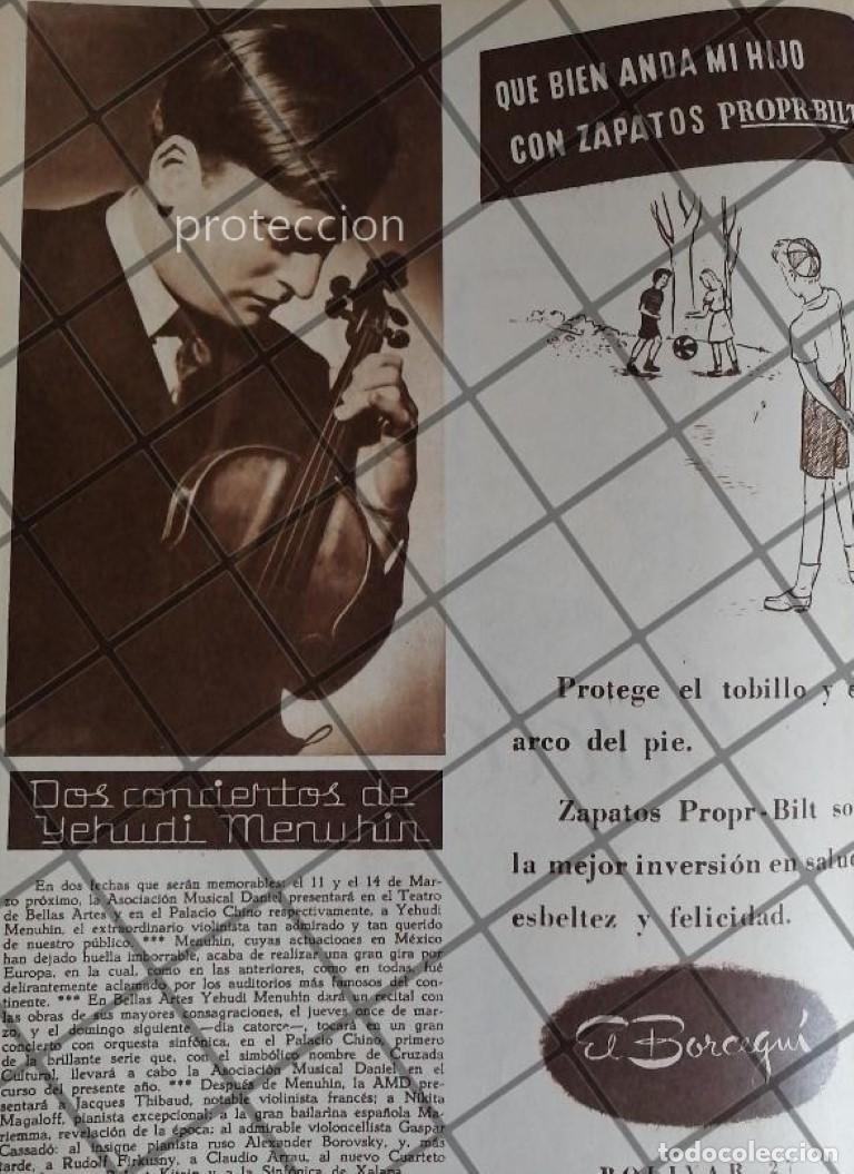 Collectionnisme d'affiches: AFICHE ANTIGUO YEHUDI MENUCHIN EN MEXICO 1948