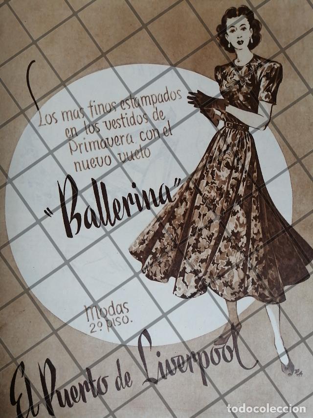 Collectionnisme d'affiches: CARTEL PUBLICITARIO ANTIGUO, TIENDAS LIVERPOOL 1948 1107