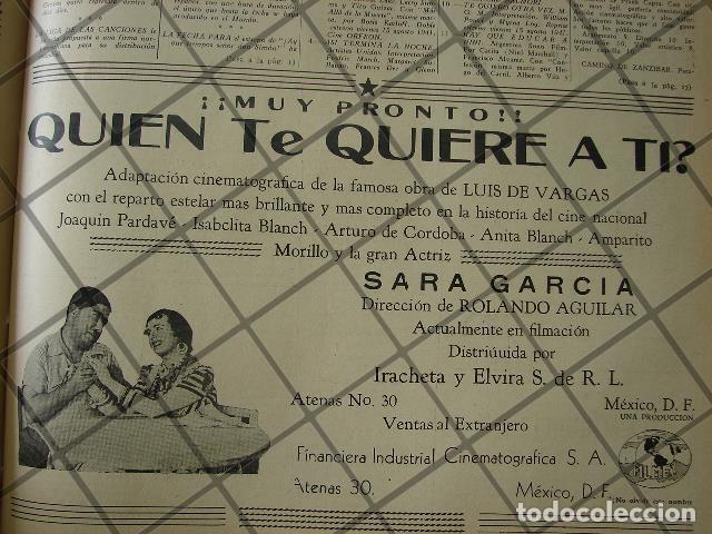 Collectionnisme d'affiches: CARTEL ANTIGUO INICIAN PELICULA. QUIEN TE QUIERE A TI 1941