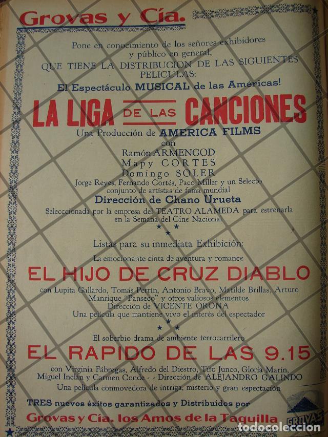 Collectionnisme d'affiches: CARTEL RETRO PELICULAS BROVAS Y CIA 1941