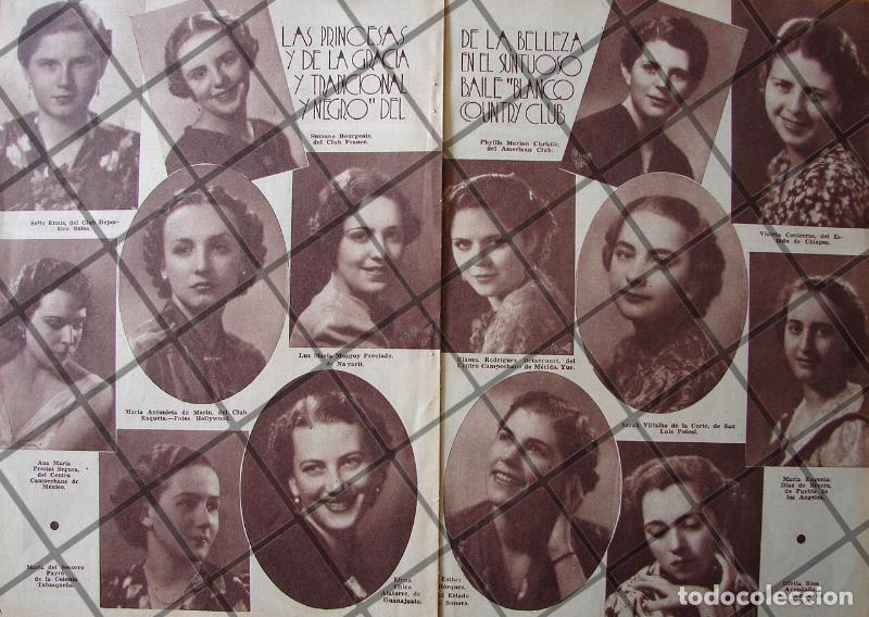 Collectionnisme d'affiches: AFICHE ANTIGUO DAMAS DEL COUNTRY CLUB 1937 CDMX