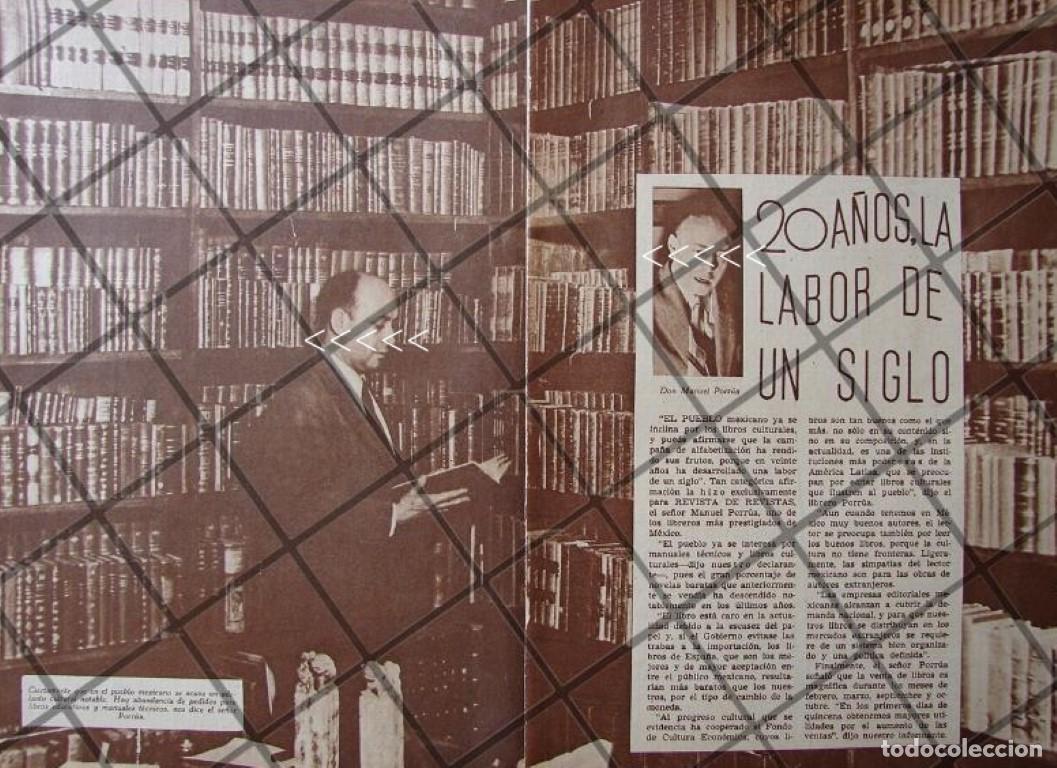 Collectionnisme d'affiches: AFICHE ANTIGUO DON. MANUEL PORRUA Y SU EDITORIAL 1937