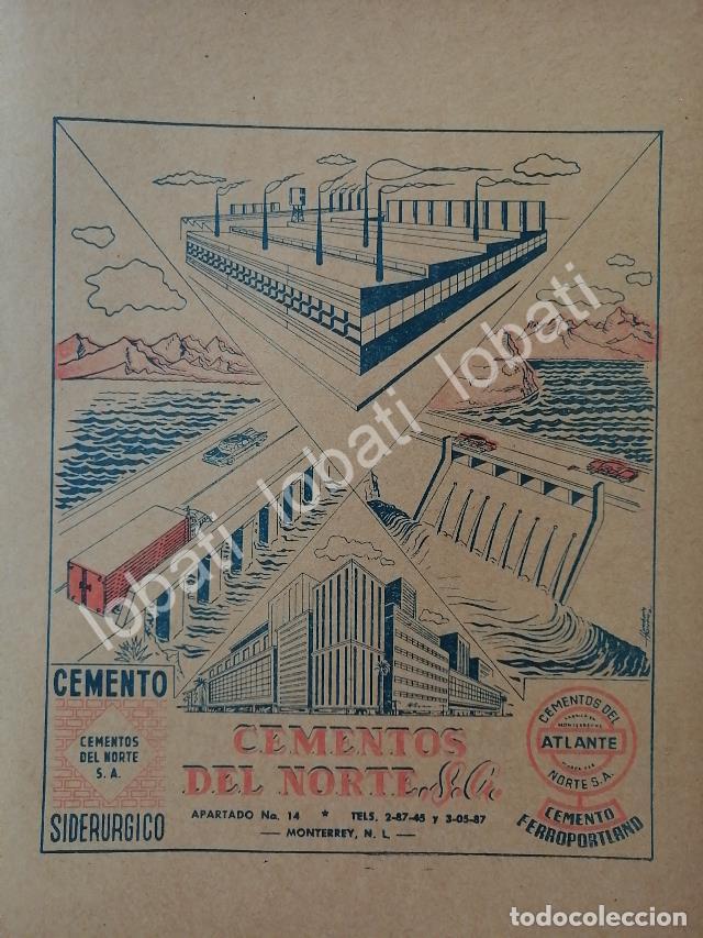 Collectionnisme d'affiches: CARTEL ANTIGUO ORIGINAL DE CEMENTO ATLANTE DE CEMENTOS DEL NORTE 1965 /728