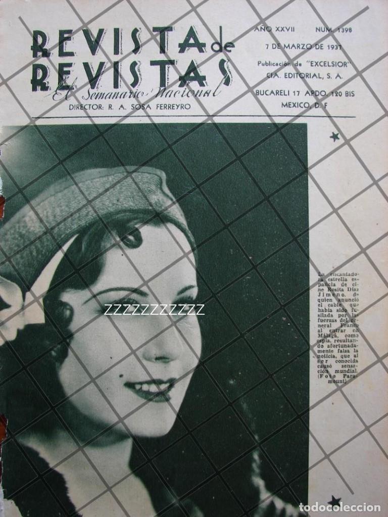 Collectionnisme d'affiches: AFICHE ANTIGUO ROSITA DIAZ JIMENO EN MEXICO 1937