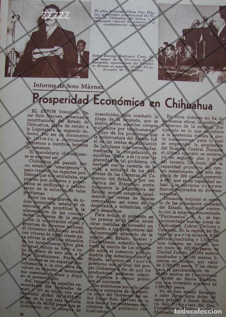 Collectionnisme d'affiches: AFICHE ANTIGUO INFORME DE OSCAR SOTO MAYNEZ 1952
