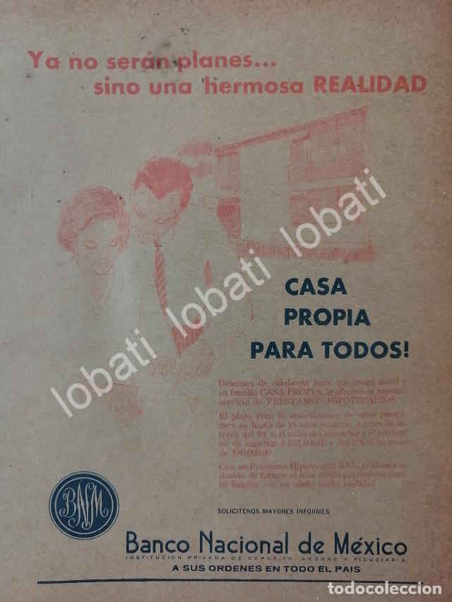 Collectionnisme d'affiches: CARTEL ANTIGUO ORIGINAL DE BANCO BANAMEX 1966 /226