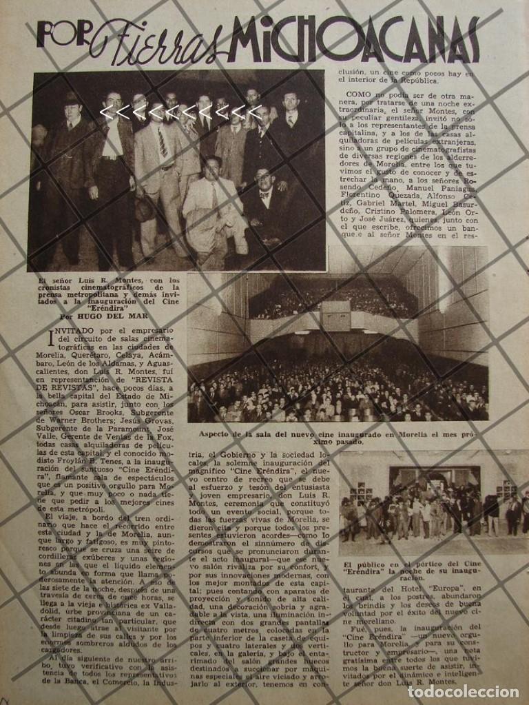 Collectionnisme d'affiches: AFICHE ANTIGUO INAUGURAN CINE ERENDIRA MICHOACAN 1937