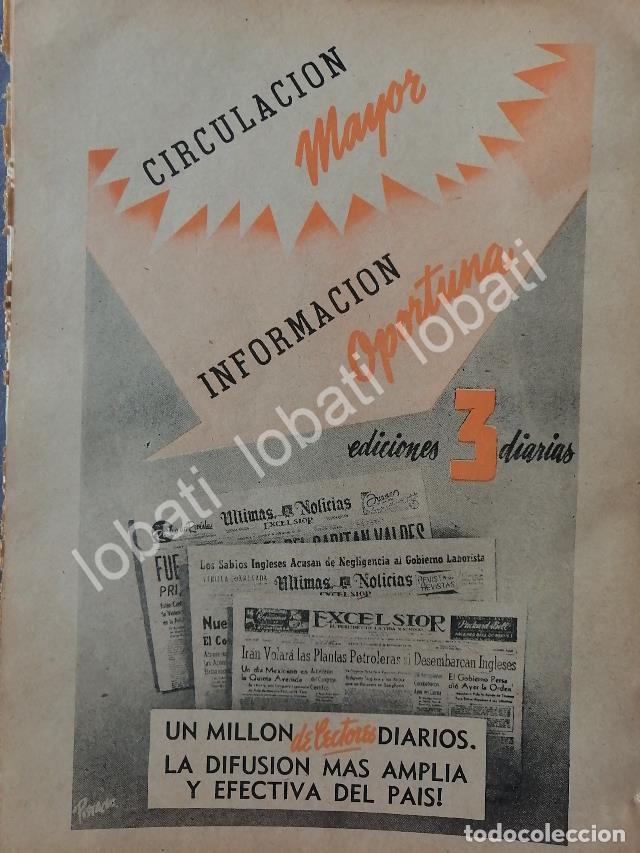 Collectionnisme d'affiches: CARTEL ANTIGUO ORIGINAL DE PUBLICIDAD DEL DIARIO EXCELSIOR 1946 /75