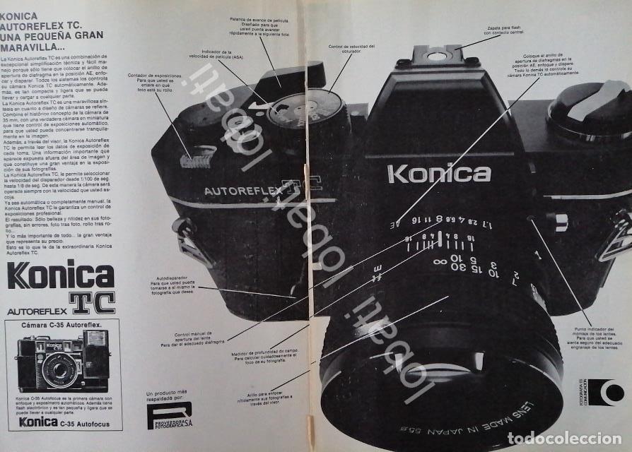Sammeln von Plakaten: CARTEL ANTIGUO ORIGINAL DE CAMARAS KONICA TC AUTOREFLEX 1960s /419