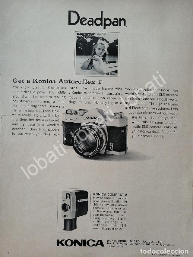 Sammeln von Plakaten: CARTEL ANTIGUO ORIGINAL DE CAMARAS KONICA AUTOREFLEX T 1970s /440
