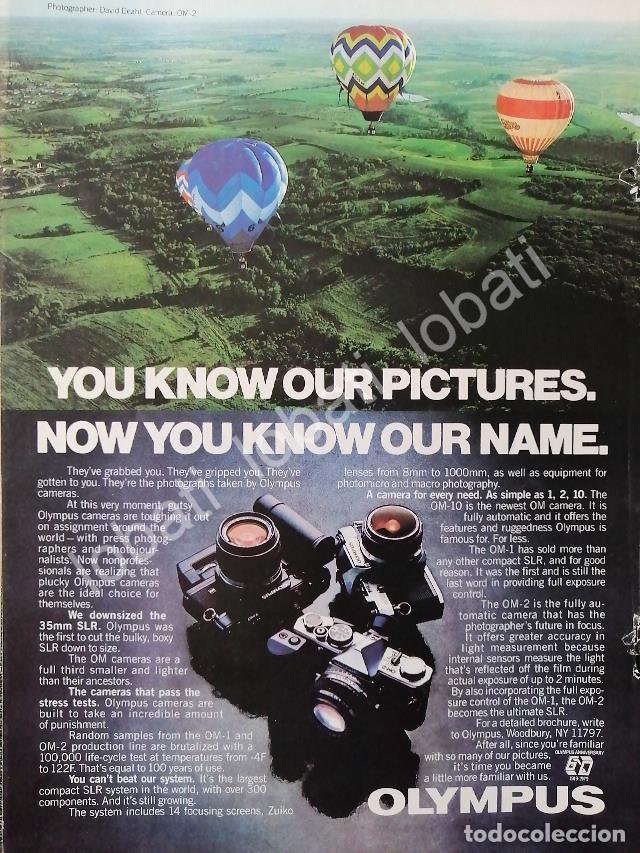 Sammeln von Plakaten: CARTEL ANTIGUO ORIGINAL DE CAMARAS FOTOGRAFICAS OLIMPUS 1970s /458