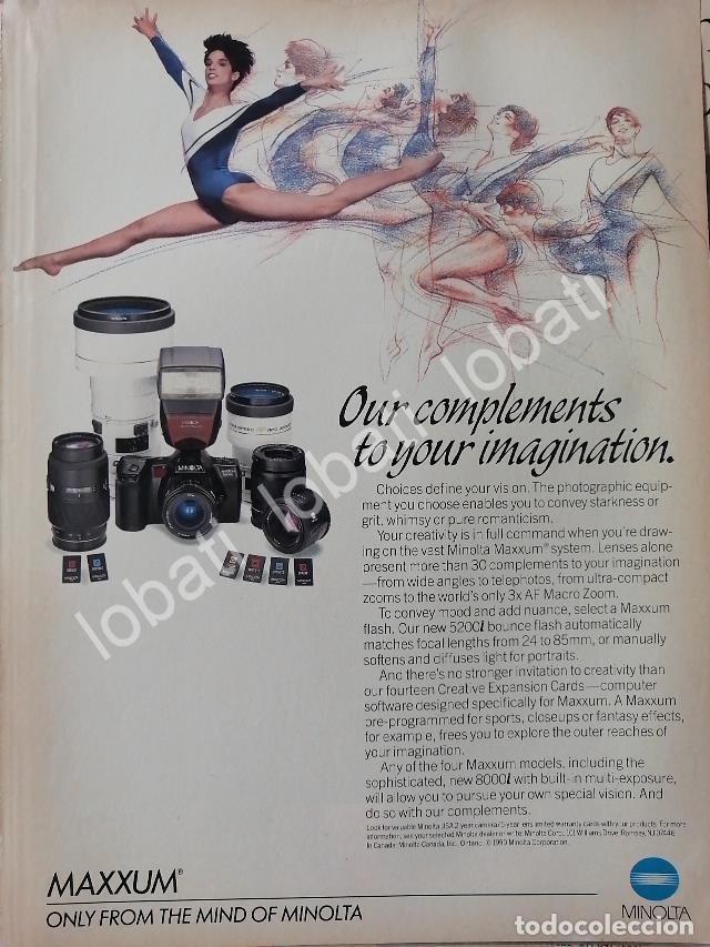 Sammeln von Plakaten: CARTEL ANTIGUO ORIGINAL DE CAMARAS FOTOGRAFICAS MINOLTA MAXXUM 7000 1980s /464