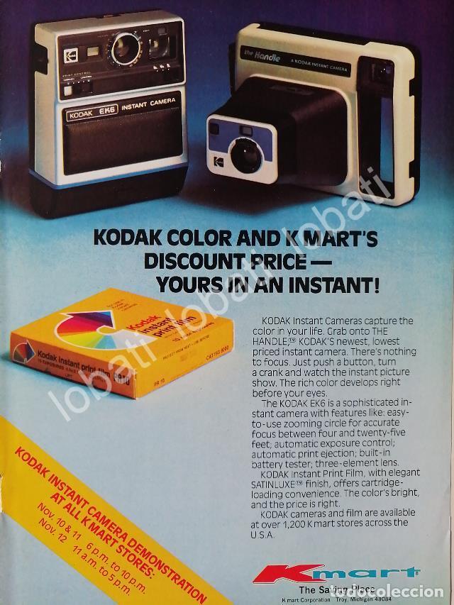 Sammeln von Plakaten: CARTEL ANTIGUO ORIGINAL DE CAMARAS FOTOGRAFICAS KODAK EK6 & THE HANDLE 1970s /521