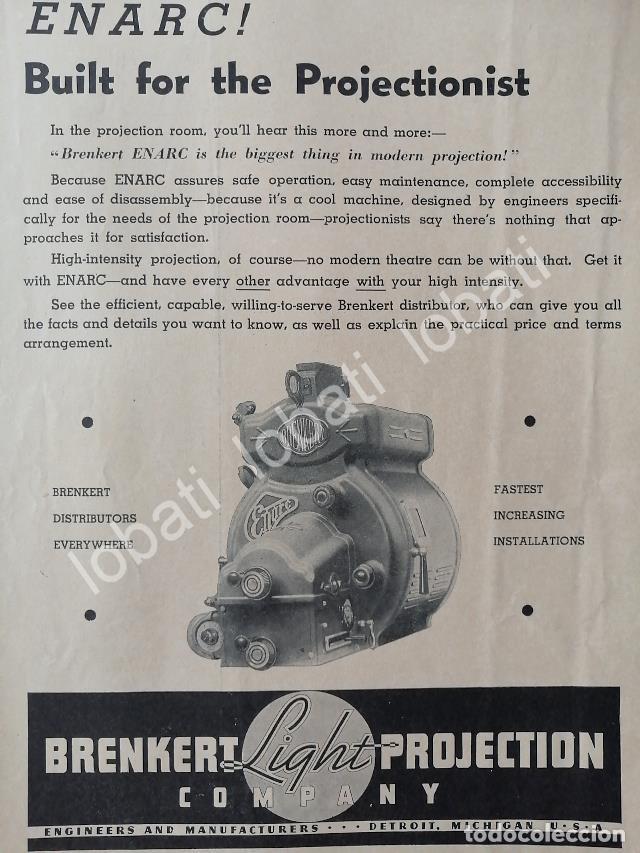 Poster collecting: CARTEL ANTIGUO ORIGINAL DE PROYECTOR PARA CINES ENARC 1937 /535 MUY RARO