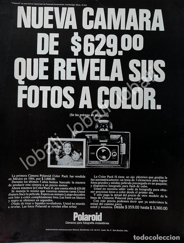 Poster collecting: CARTEL ANTIGUO ORIGINAL DE CAMARAS POLAROID COLORPACK II 1969 /557
