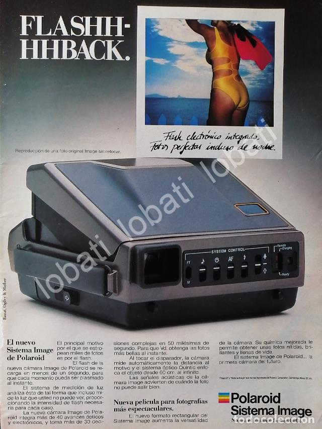 Poster collecting: CARTEL ANTIGUO ORIGINAL DE CAMARAS FOTOGRAFICAS POLAROID SISTEMA IMAGE 1980s /569