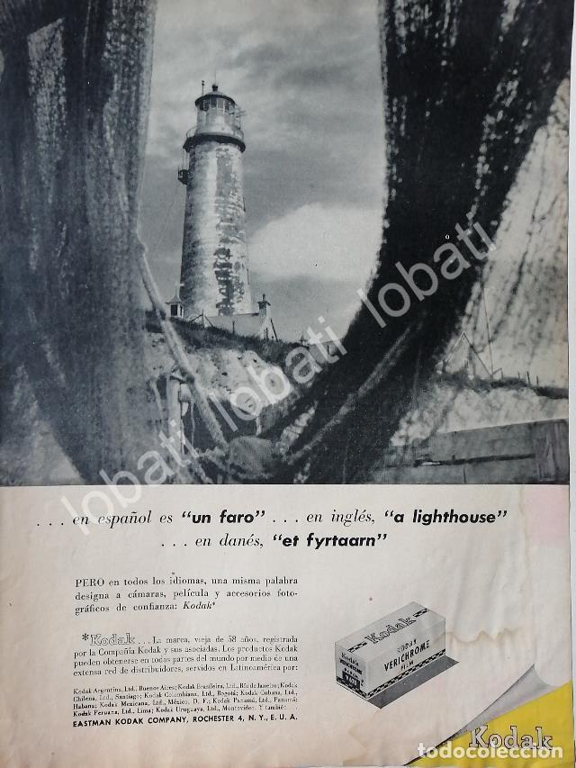 Poster collecting: CARTEL ANTIGUO ORIGINAL DE ROLLO DE PELICULA KODAK VERICHROME 1957 /593