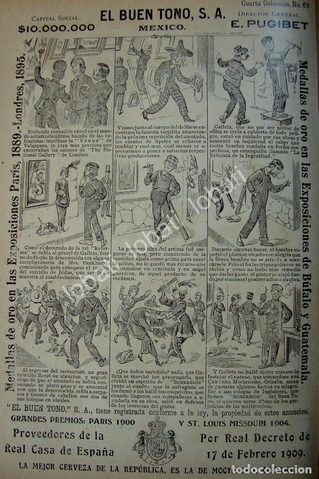 Poster collecting: CARTEL ANTIGUO ORIGINAL DE CIA. CIGARRERA EL BUEN TONO 1914 TIRA COMICA No. 68 /280