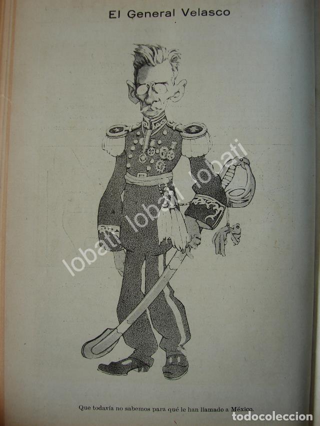 Poster collecting: CARICATURA ANTIGUA. GENERAL. JOSE REFUGIO VELASCO / MLT - RVM