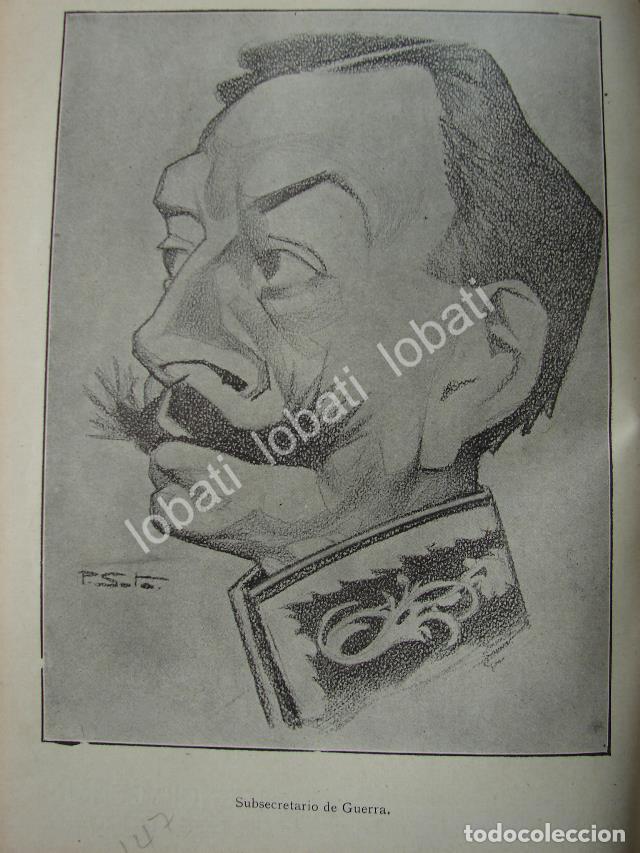 Poster collecting: CARICATURA ANTIGUA 1914 GENERAL. GUSTAVO A. SALAS / MLT