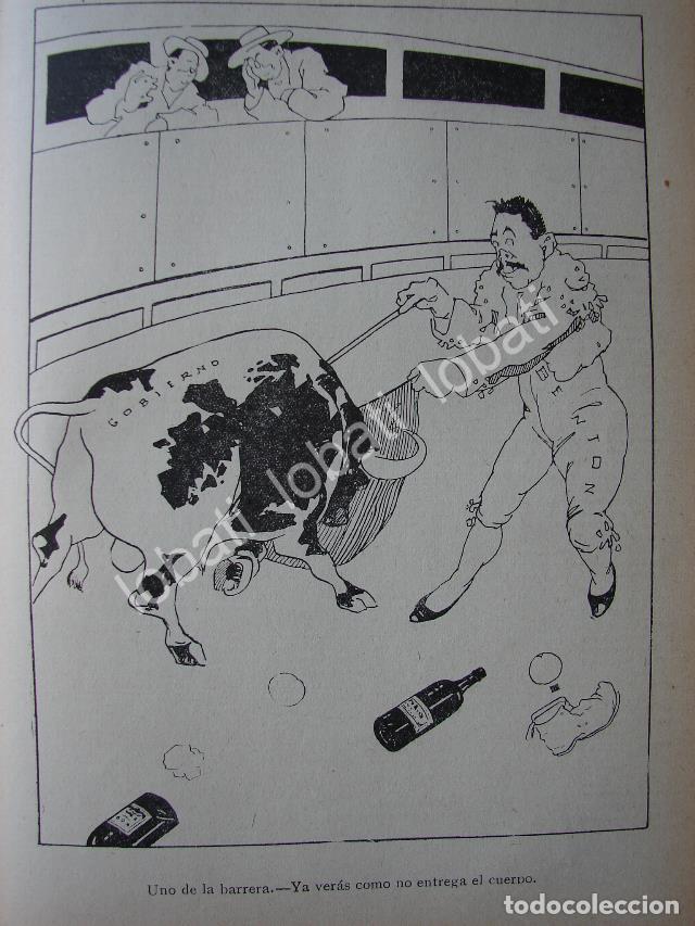 Poster collecting: CARICATURA ANTIGUA 1914 PANCHO VILLA TOREANDO AL GOBIERNO / MLT