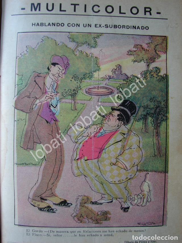 Poster collecting: CARICATURA ANTIGUA 1914. QUERIDO MOHENO Y FUNCIONARIO / PLT