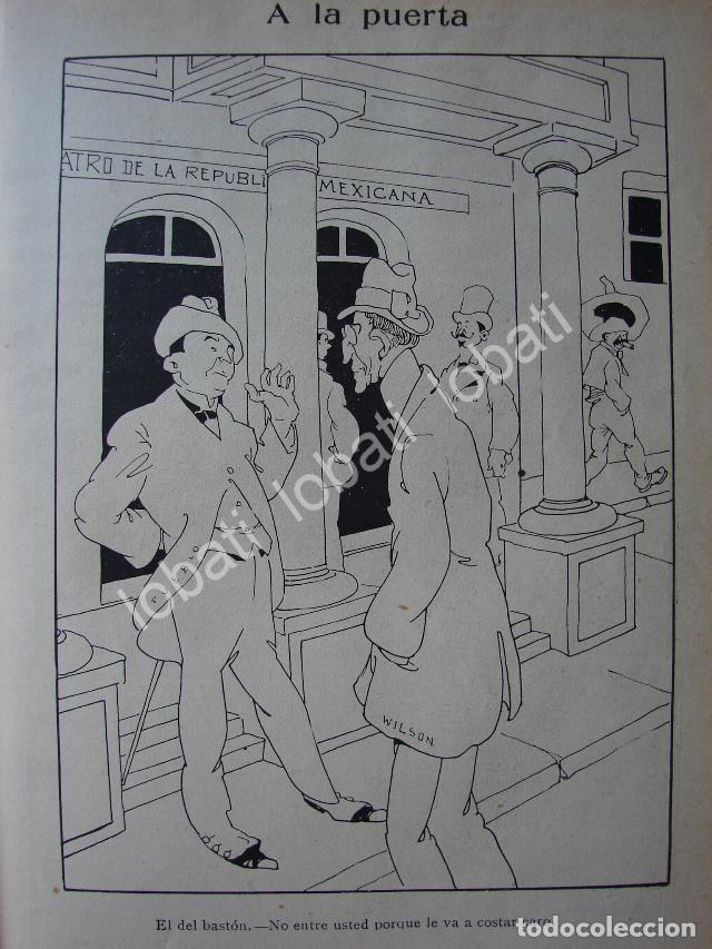 Poster collecting: CARICATURA ANTIGUA 1914. WOODROW WILSON Y SU INGERENCIA EN MEXICO