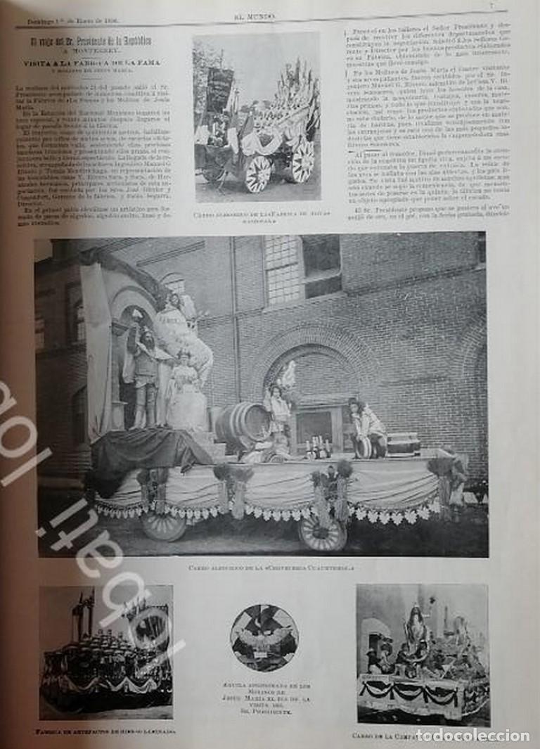 Poster collecting: CARTEL ANTIGUO ORIGINAL DE PORFIRIO DIAZ EN EN MONTERREY, DESFILE 1899 /LDM