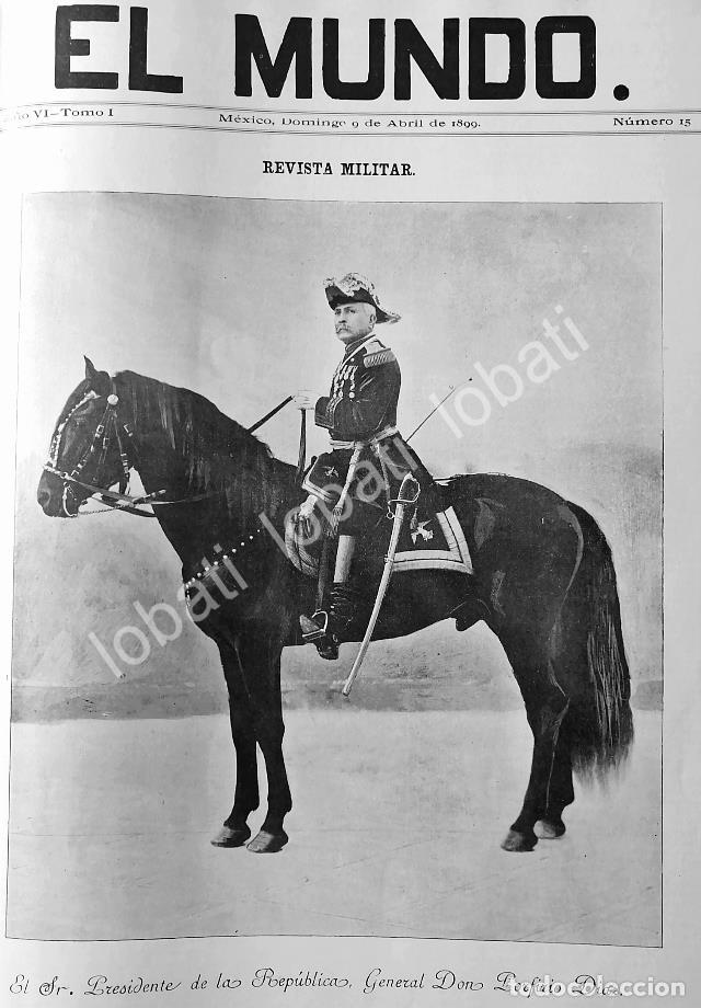 Poster collecting: PORTADA ANTIGUA ORIGINAL 1899. PORFIRIO DIAZ /OCTAVIANO DE LA MORA/ MLT