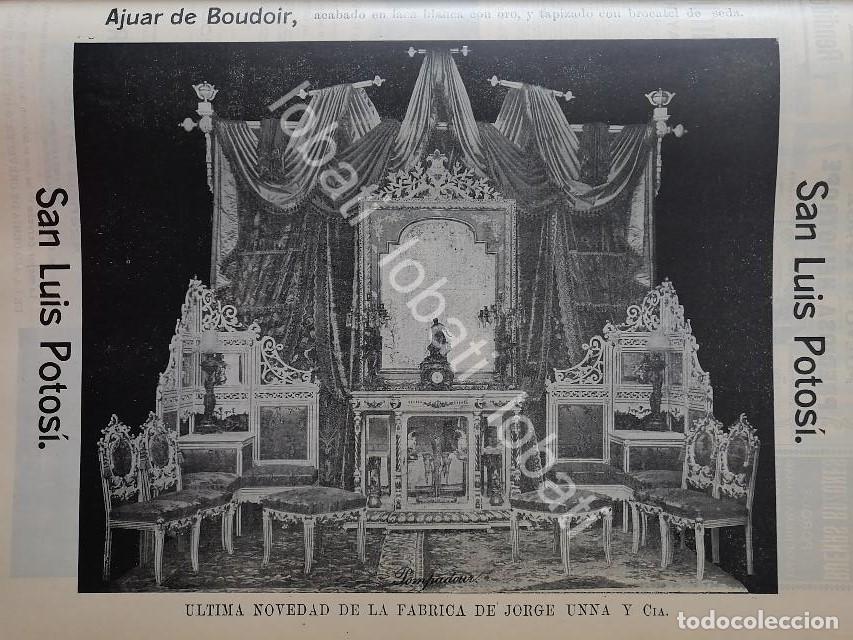 Poster collecting: CARTEL ANTIGUO ORIGINAL DE FABRICA DE MUEBLES JORGE UNNA. 1899 Y OTRAS / 774