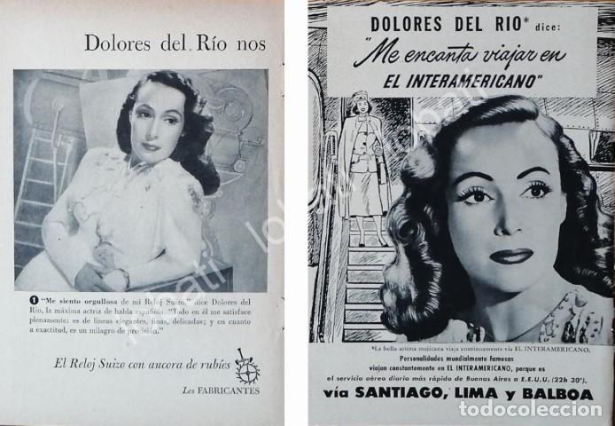 Poster collecting: CARTEL ANTIGUO ORIGINAL DE PUBLICIDAD RETRO CON DOLORES DEL RIO /FEP 316