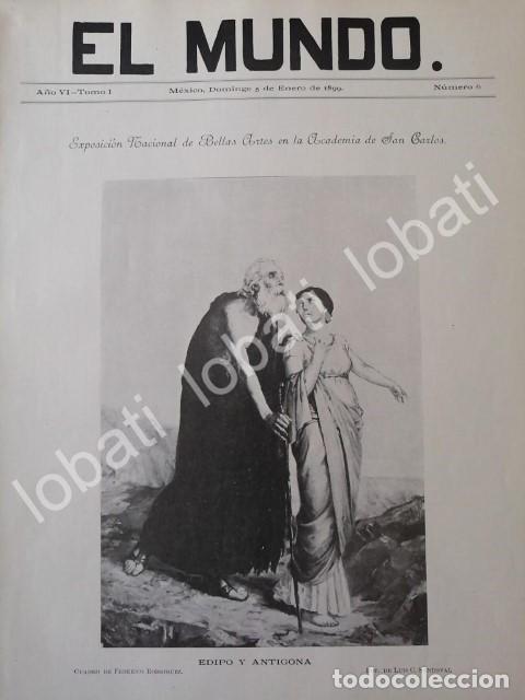 Poster collecting: PORTADA ANTIGUA ORIGINAL ORIGINAL 1899, PINTOR. FEDERICO RODRIGUEZ