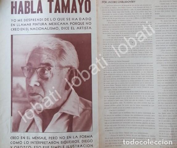 Poster collecting: CARTEL ANTIGUO ORIGINAL DE ZABLUDOSVKY ENTREVISTA A RUFINO TAMAYO 1965