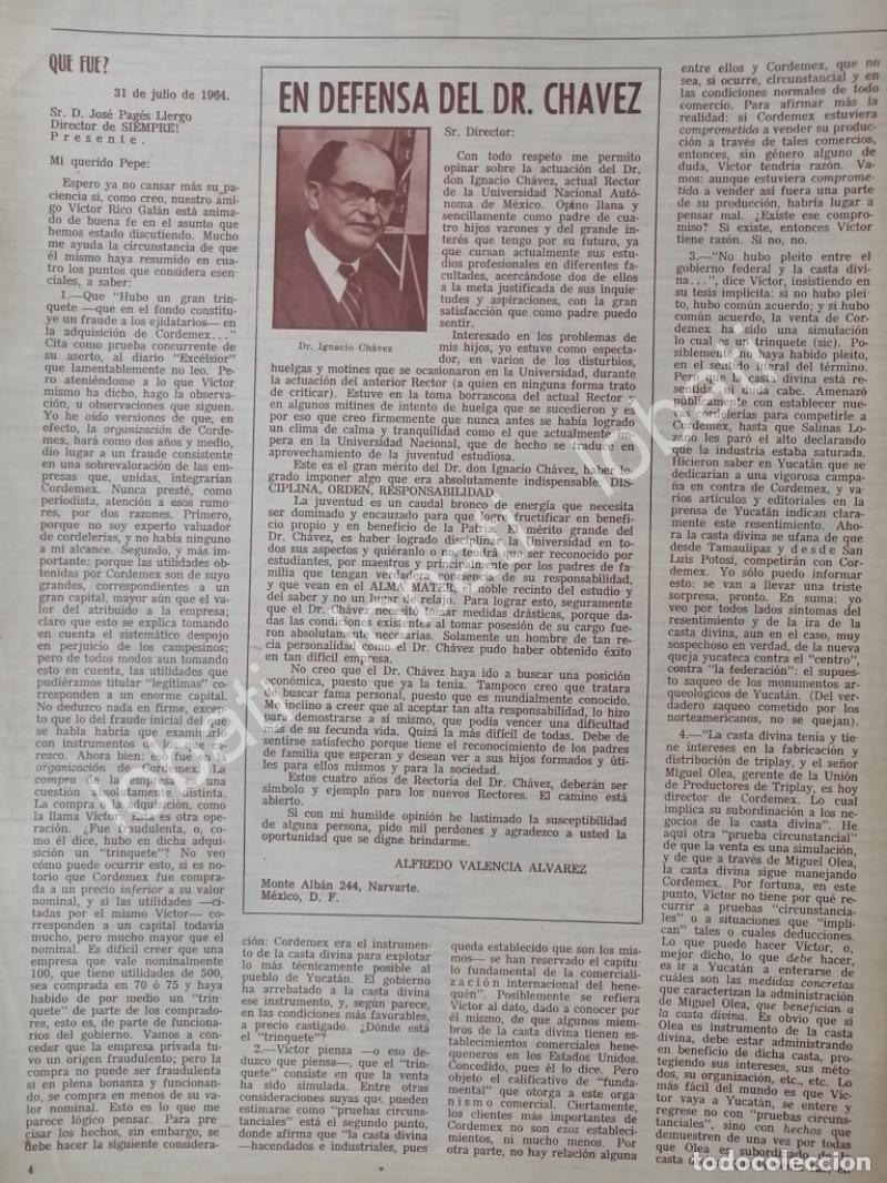 Poster collecting: CARTEL ANTIGUO ORIGINAL DE DEFENSA DE IGNACIO CHAVEZ SANCHEZ 1964 UNAM