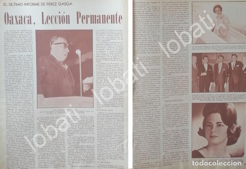 Poster collecting: CARTEL ANTIGUO ORIGINAL DE INFORME DE ALFONSO PEREZ GASGA, OAXACA 1962 /PLT