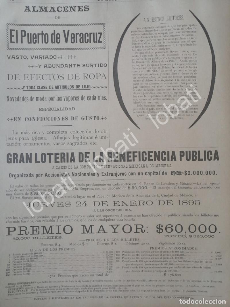 Poster collecting: CARTEL ANTIGUO ORIGINAL DE LA LOTERIA NACIONAL, Y OTRAS 1895 /167