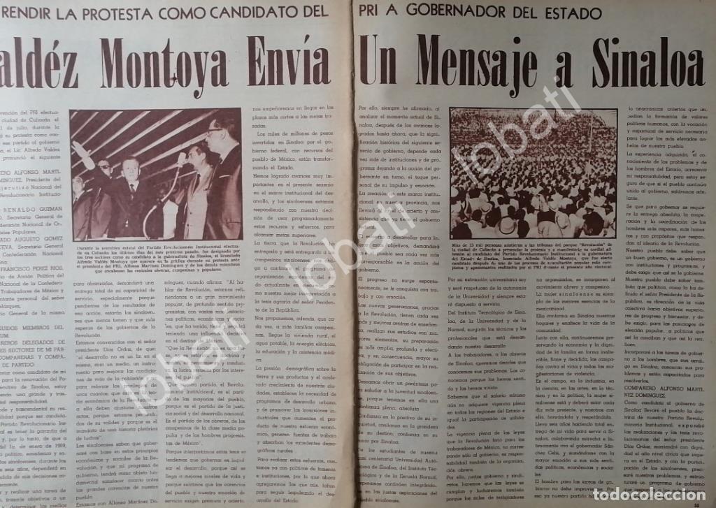 Poster collecting: CARTEL ANTIGUO ORIGINAL DE ALFREDO VALDEZ MONTOYA, CANDIDATO 1968 /PLT