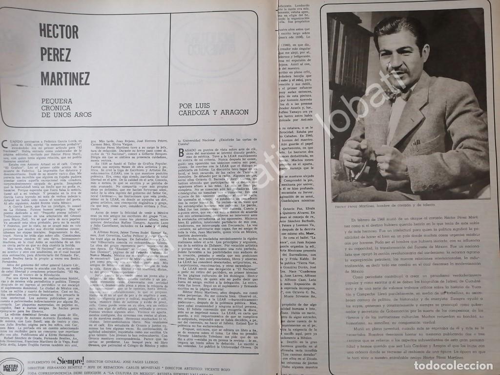 Poster collecting: CARTEL ANTIGUO ORIGINAL DE SOBRE HECTOR PEREZ MARTINEZ 1968