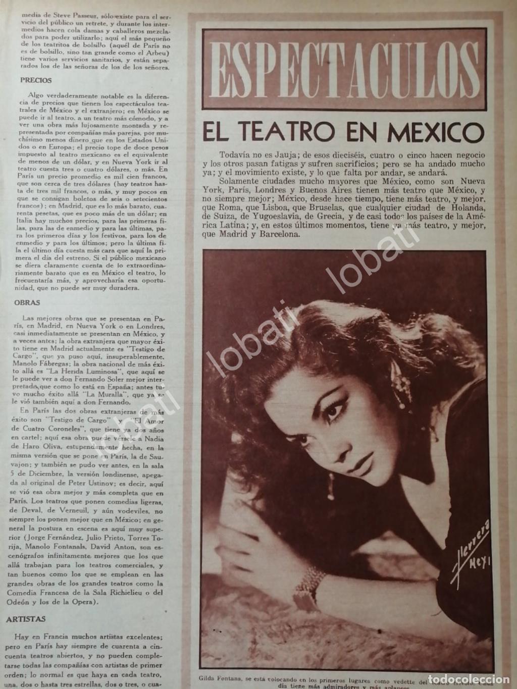 Poster collecting: CARTEL ANTIGUO ORIGINAL DE LA VEDETTE GILDA FONTANA 1956