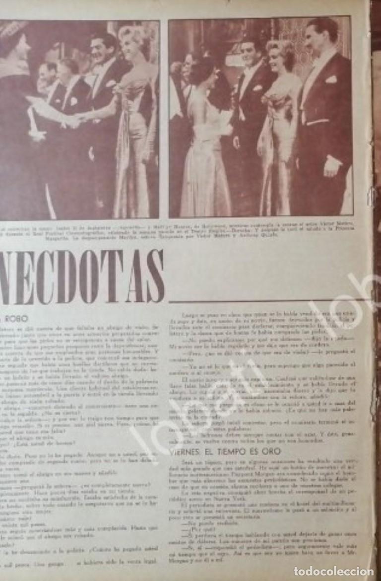 Poster collecting: CARTEL ANTIGUO ORIGINAL DE MARILYN MONROE Y LA REINA ISABEL II. 1956