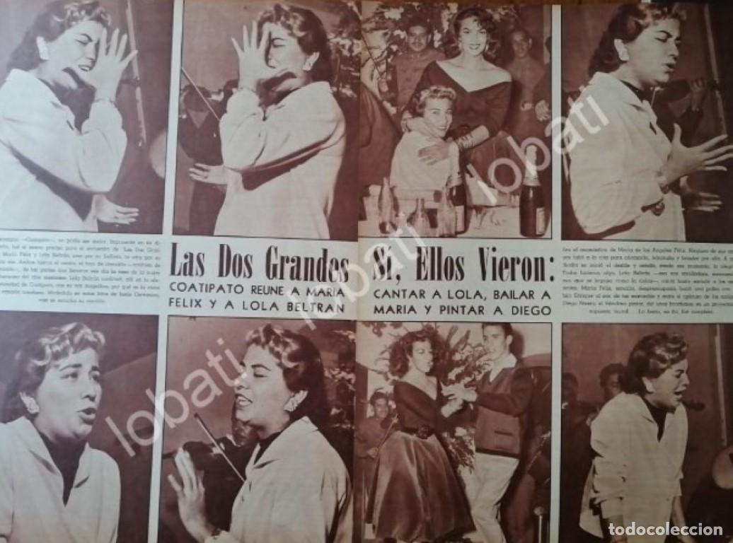 Collectionnisme d'affiches: CARTEL ANTIGUO ORIGINAL DE MARIA FELIX Y LOLA BELTRAN 1950s
