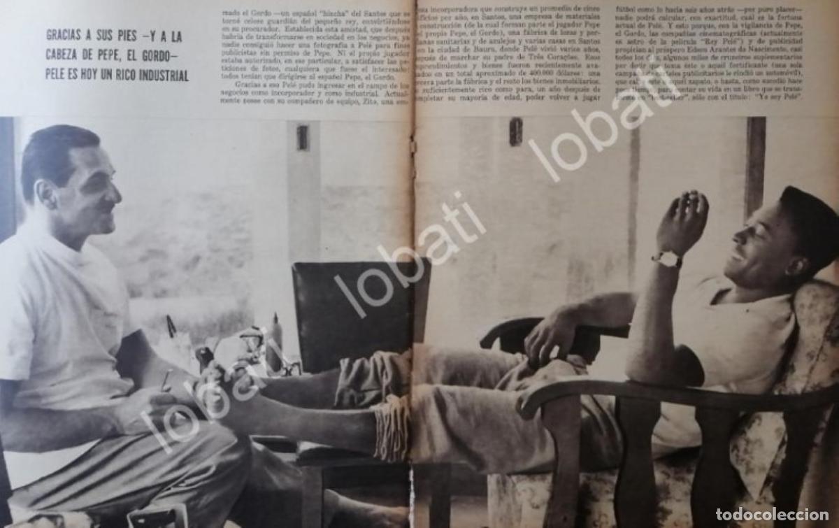 Collectionnisme d'affiches: CARTEL ANTIGUO ORIGINAL DE EL FUTBOLISTA PELE, SU VIDA 1950s /2