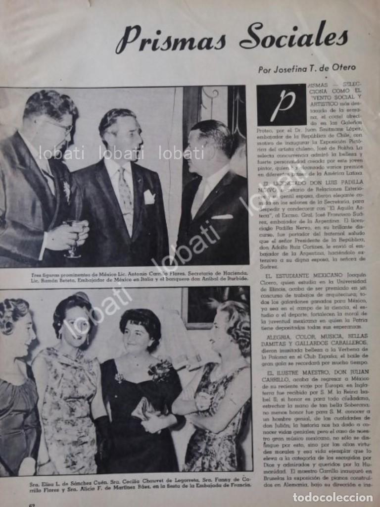 Collectionnisme d'affiches: CARTEL ANTIGUO ORIGINAL DE ANTONIO CARRILLO FLORES Y OTROS 1950s
