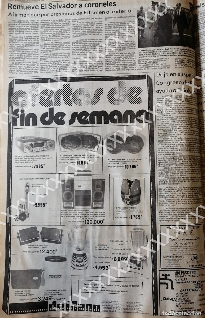 Collectionnisme d'affiches: CARTEL ANTIGUO ORIGINAL DE TIENDAS DELLANO 1983 MONTERREY 3