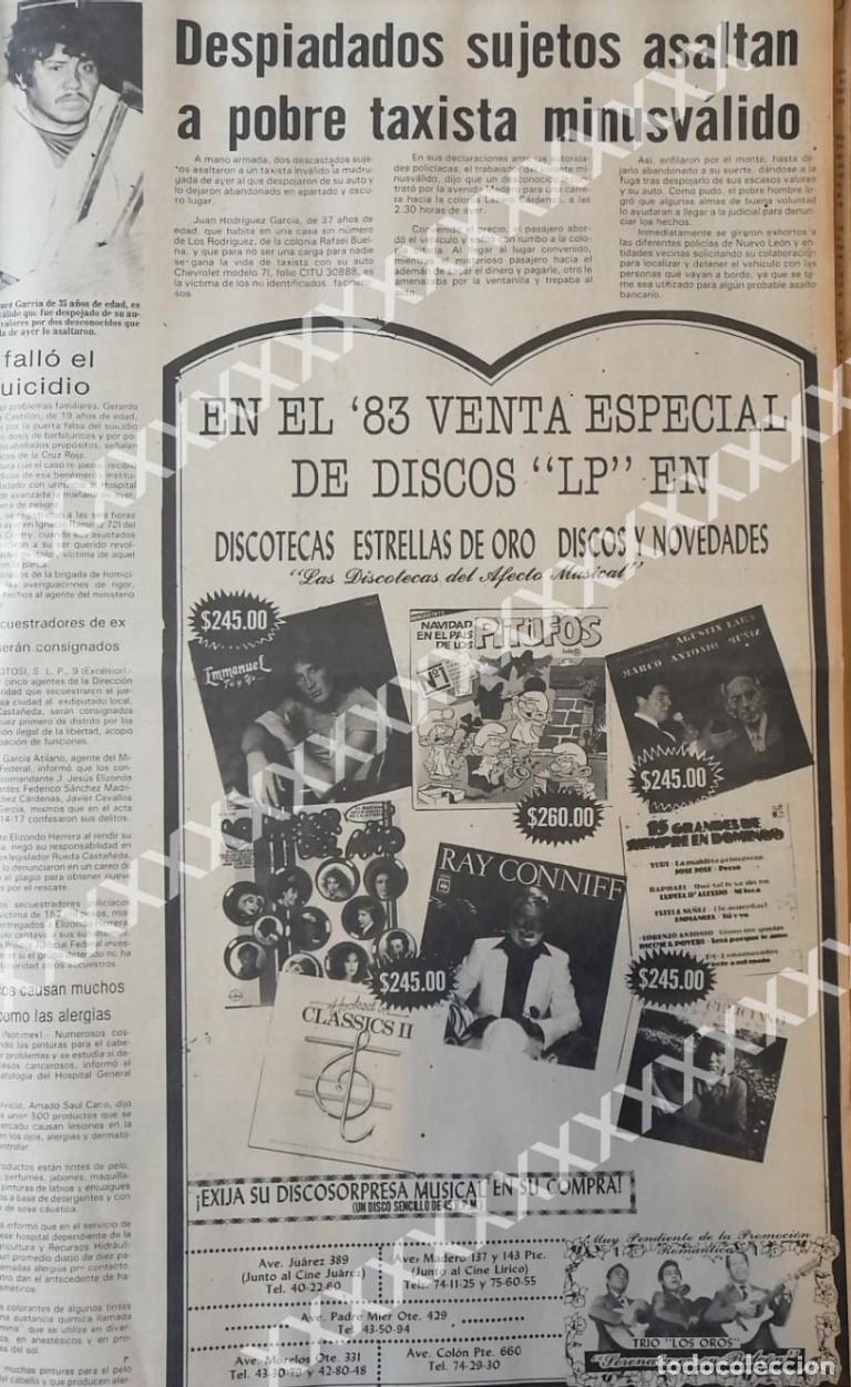Poster collecting: CARTEL ANTIGUO ORIGINAL DE DISCOTECAS ESTRELLAS DE ORO 1983 3