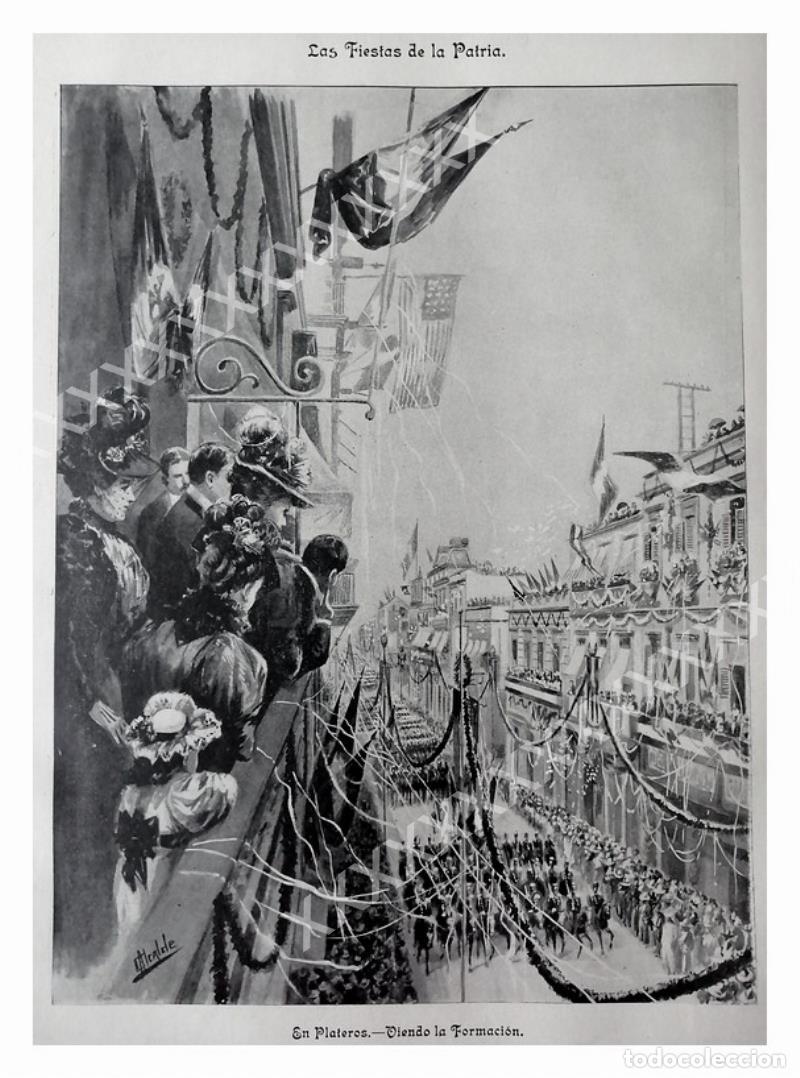 Poster collecting: CARTEL ANTIGUO ORIGINAL DE 1897 FIESTAS PATRIAS, DE CARLOS ALCALDE