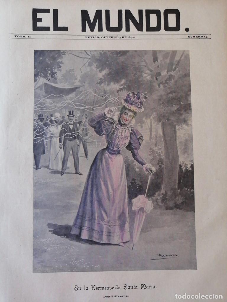 Poster collecting: PORTADA ANTIGUA ORIGINAL 1897 KERMESS EN SANTA MARIA L.R.