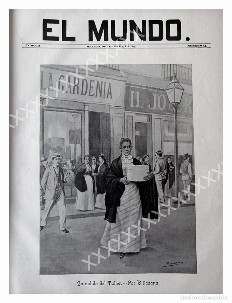 Poster collecting: PORTADA ANTIGUA ORIGINAL 1897. JOSE Ma. VILLASANA, LA SALIDA /52