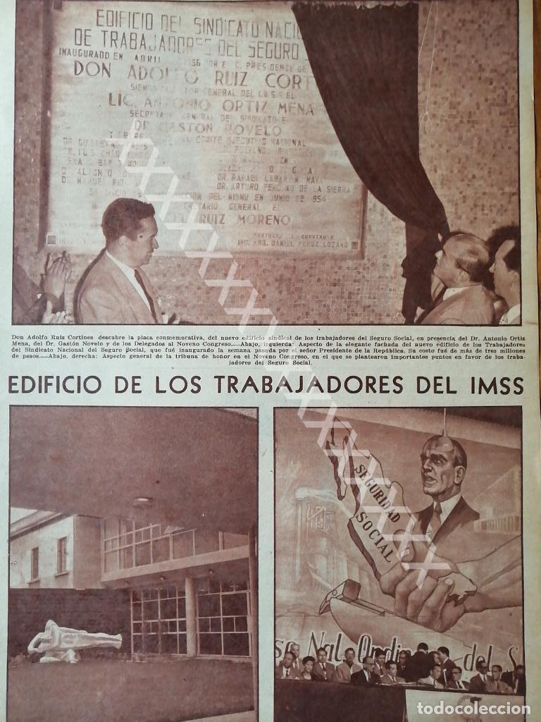 Poster collecting: CARTEL ANTIGUO ORIGINAL DE . INAUGURAN EDIFICIO DEL S.N.T.S.S 1956
